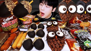 ASMR MUKBANG | 직접 만든 갤럭시 꿀젤리 초콜릿 디저트 아이스크림 먹방 & 레시피 DESSERT GALAXY HONEY JELLY CANDY