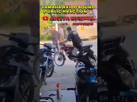 YAMAHA RX100 EXHAUST SOUND PUBLIC SHOCKING REACTION 😱 || RX100 PUBLIC REACTION