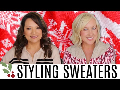 12 Easy Ways to Style a Sweater | Winter Outfit Ideas for Women Over 40