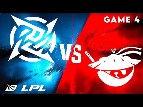 NIP vs AL Highlights Game 4 | LPL Split 1 Playoffs 2025 | Ninjas in Pyjamas vs Anyone's Legend