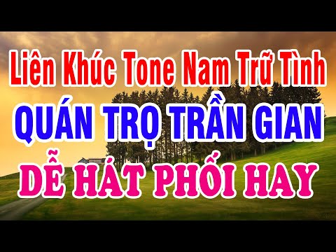 Karaoke Liên Khúc Trữ Tình Dễ Hát Tone Nam – Quán Trọ Trần Gian | Huỳnh Lê