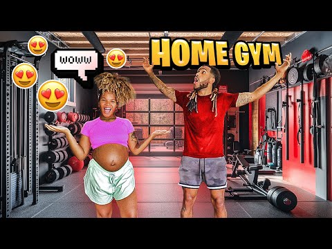 BUILDING MY PREGNANT WIFE A HOME GYM! | RITFIT