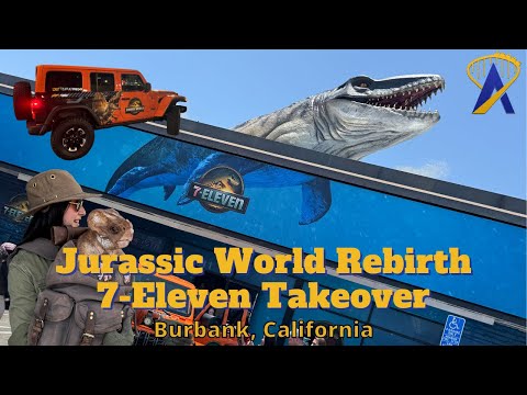 Jurassic World Rebirth 7-Eleven Takeover in Burbank, California