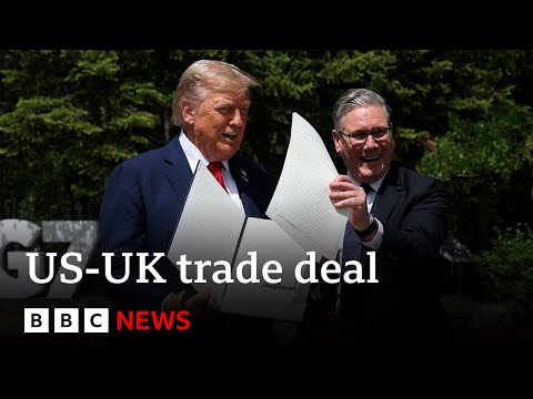 YouTube video thumbnail: Donald Trump Signs Order Confirming Parts of US-UK Tariff Deal