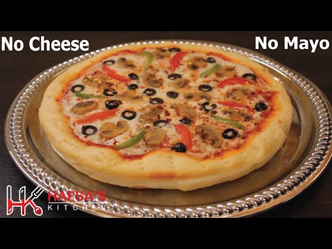 No Cheese,No Mayo,No Cream & No Oven Pizza In Lock-down | Pizza without Cheese & without Oven