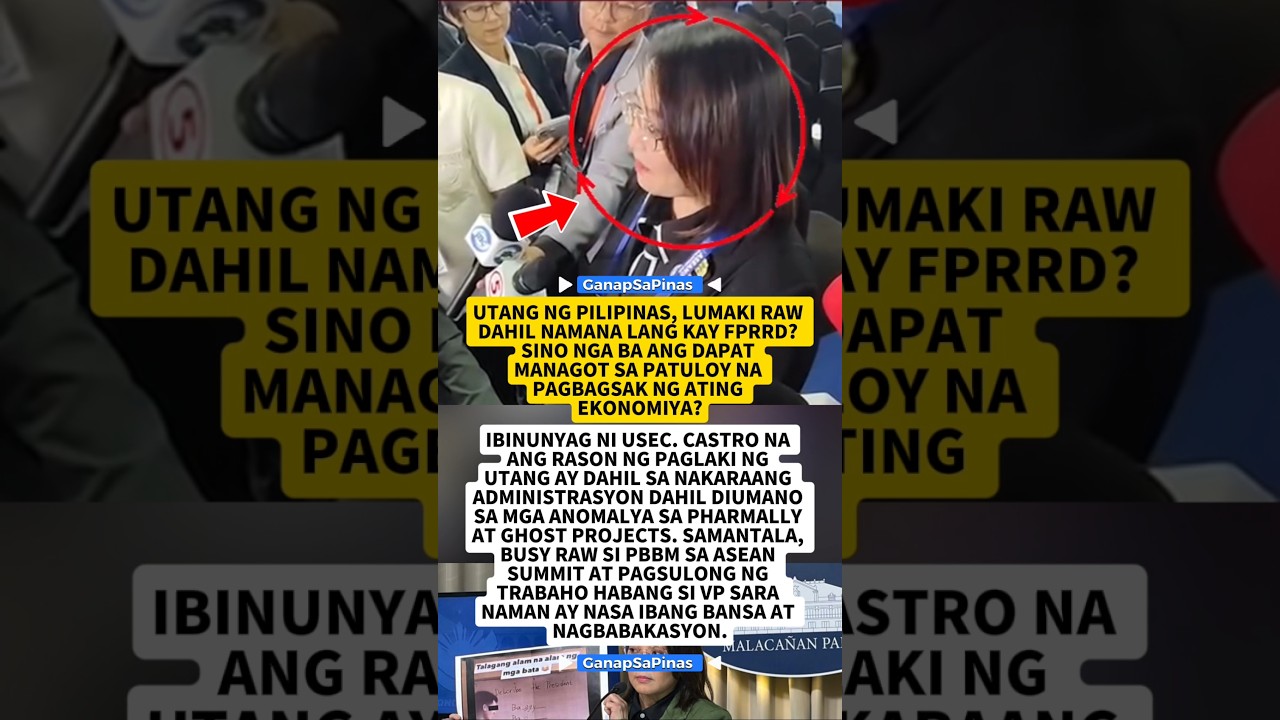 USEC CASTRO BUMANAT! UTANG NG PILIPINAS NAMANA KAY FPRRD? 😱⚖️ #shorts