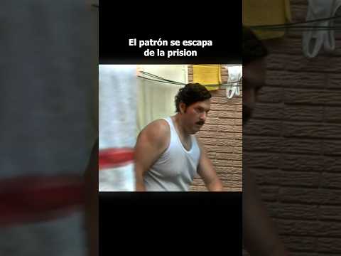 El Patrón se escapa de la prisión #pabloescobar