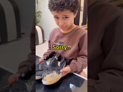 I Cut His Shoes 🥺❤️ #shorts