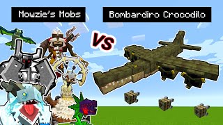 Bombardiro Crocodilo Vs. Mowzie's Mobs Monsters | Italian Brainrot in Minecraft Showcase