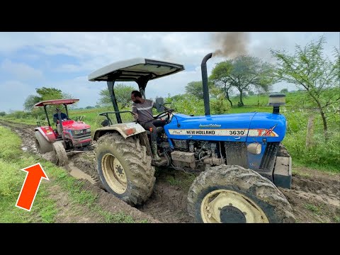 New Holland 3630 को निकालने गया था ख़ुद ही फस गया Mahindra Arjun Novo 605 4wd Tractor