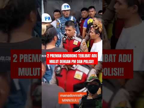 PREMAN GONDRONG TUNJUK DAN DORONG POLISI MILITER #kopassus #tniindonesia #shortvideo #tniad #tni