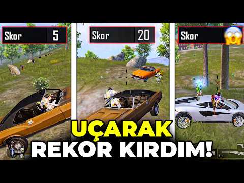 YENİ MODDA KİLL REKORUMU KIRDIM! HERKESİ UÇARAK VURMAK! PUBG MOBILE