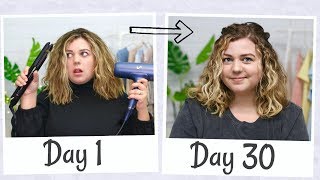 I Tried The Curly Girl Method For 30 Days Wavy Hair Transformation