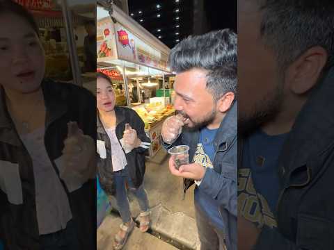 BANGKOK ki Cute Ladki ke Sath Kia SQUID SHOT Challenge😱🔥 #shorts #streetfood #thailand
