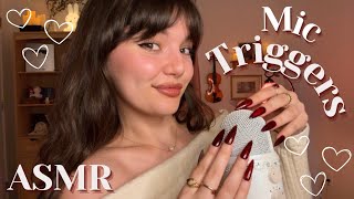Fast and Aggressive ASMR MIC TRIGGERS ( Bare Mic Scratching, Foam Swirling, Fluffy Cover, + ) 
