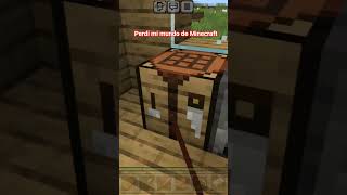 perdió el mundo de Minecraft hardcore #minecraft
