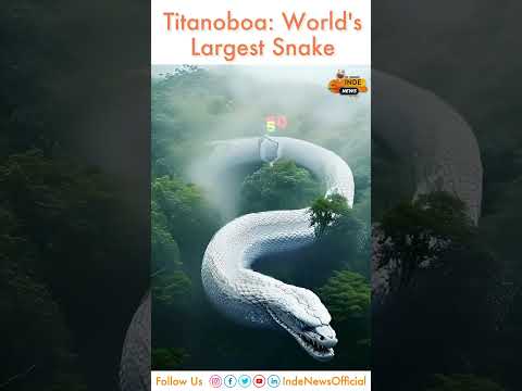 दुनिया का सबसे बड़ा सांप Titanoboa ! INDE News