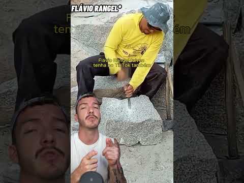 É isso que ganha um quebrador de pedra profissional #pedra #quebrador #flaviorangel #trabalhor