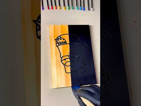 Satisfying Bart Simpson #satisfyling #asmr #art