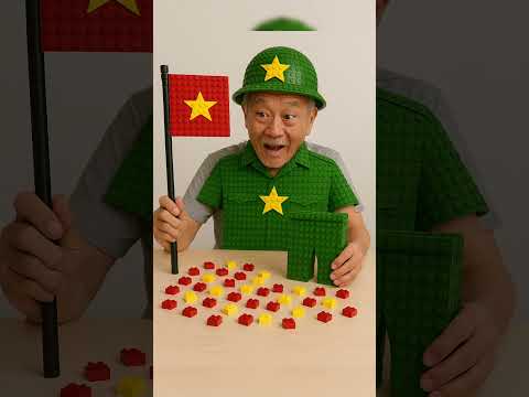 Ông Ba ghép lego chào mừng 30_4 #chatgpt #ai #aivietnam