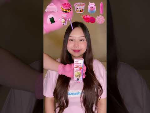 CHALLENGE MAKANAN PINK RANDOM 💖 ASMR 🤫