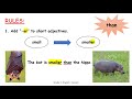 Comparative Adjectives and Vowels