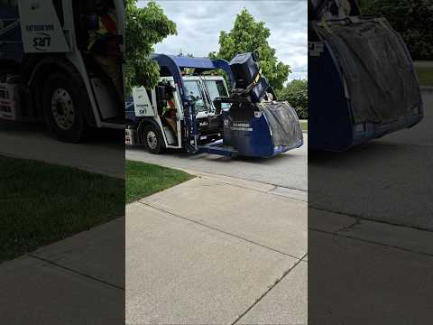 LRS garbage truck on trash #garbagetruck