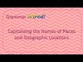 Capitalization of Geographical Features