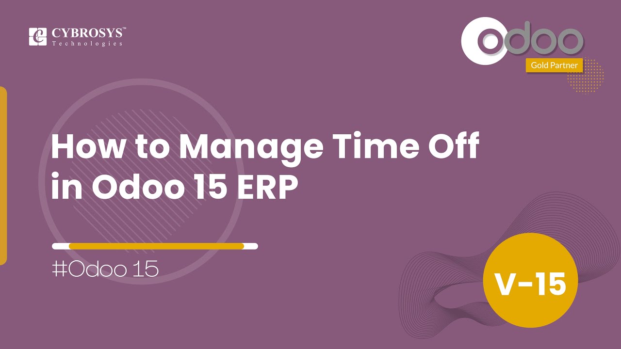 How to Manage Time Off in Odoo 15 ERP | Odoo Functional Videos | 6/27/2022

This video will give you a detailed note on how to manage time off with Odoo 15. Video Content ------------------------ 00:00 ...