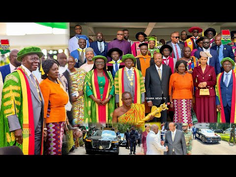 ROTLYALTY:Vice Prz Jane Naana joins King Mswati III& Otumfour for 58th Special Congregation at KNUST