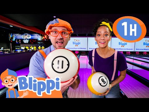 Blippi and Meekah Go Bowling! | Blippi- Sports & Games Cartoons for Kids