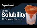 Salt Solubility and Temperature Effects