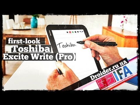 (RUSSIAN) Взгляд на Toshiba Excite Write - планшет на чипе NVIDIA Tegra 4