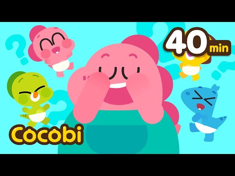 Bebê Dino Esconde-Esconde🙈 | Canções Coloridas para Crianças | Cocobi