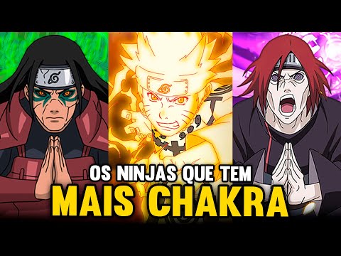 OS 10 NINJAS QUE TEM MAIS CHAKRA EM NARUTO