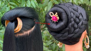 Easy & Quick Viral Bun Hairstyle For Wedding | Trending Hairstyle |