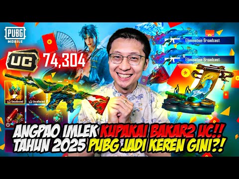 PUBG MOBILE TAHUN 2025 JADI BEGINI?! ANGPAO IMLEKKU KUPAKAI BAKAR UC LIMITED EDITION!!