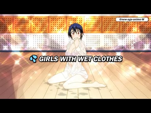 💦 Girls with Wet Clothes 💖 Most Stunning Anime Moments!