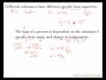 Specific Heat and Enthalpy Concepts