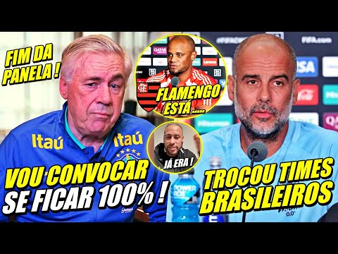 ADEUS NEYMAR ! ANCEL0TTl MANDA RECADO PRA JOGADOR DA SELEÇÃO  ! PEP CONFUNDE BOTA E FLAMENGO E MAIS