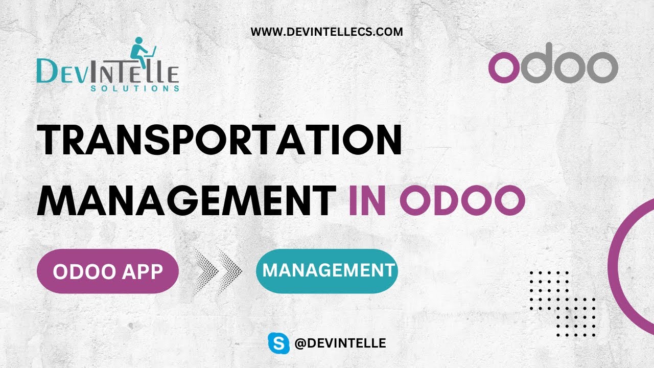 Transportation Management with Odoo | Transport Vehicle and Routes Manage | 07.09.2023

Transportation Management with Odoo | Transport Vehicle and Routes Manage Are you tired of manual processes and ...