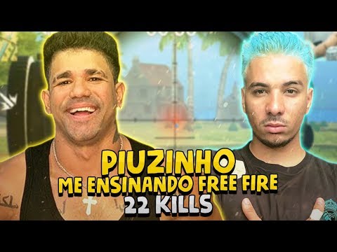 PIUZINHO ME ENSINANDO FREE FIRE - 22 KILLS