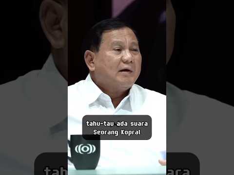 Pak Prabowo Pernah Dapat Pelajaran Dari Kopral #prabowo #najwashihab