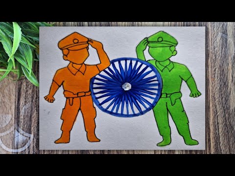 🇮🇳 How To Draw Indian Army 🪖|| 15 Augrst Drawing 2023 || Indian Army