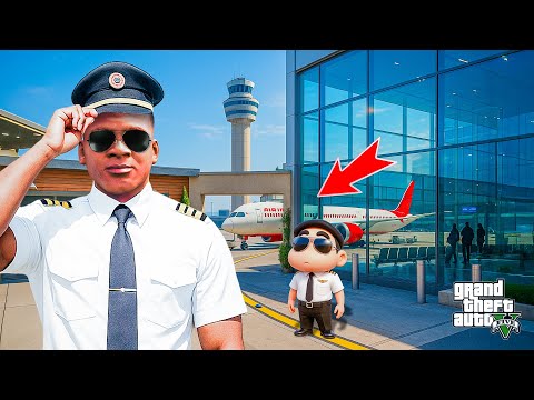Franklin and Shinchan Become a Pilots Made Biggest Air India Airport In His House in Gta 5