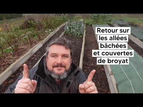 Retour sur les allées bâchées et couvertes de broyat