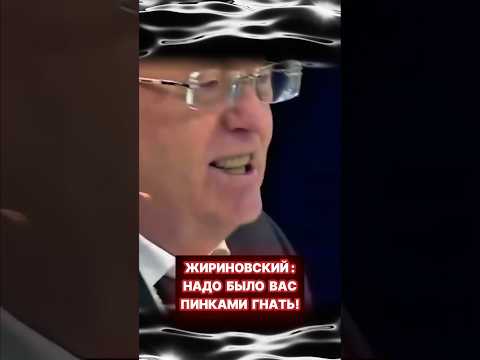 Жириновский: НАДО БЫЛО ВАС ПИНКАМИ ГНАТЬ! #shorts