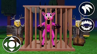 Pink Deer In Danger! Deer's Family in 99 Nights in the Forest Roblox