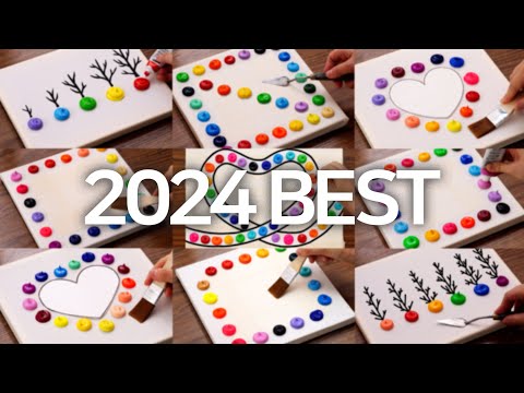 2024 BEST Acrylic Painting Tutorial Video｜Satisfying Relaxing ASMR