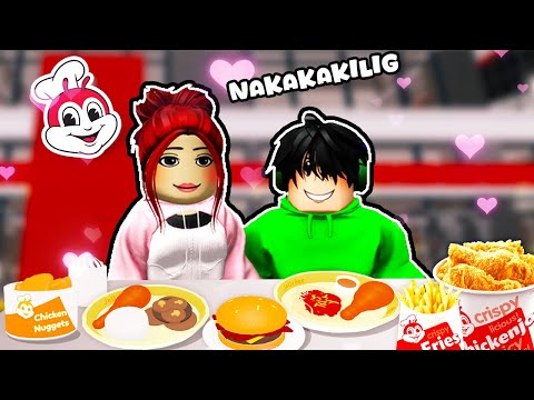Nag DATE kami ni CRUSH sa JOLLIBEE | Brookhaven RP | Roblox Esoni TV (Tagalog)